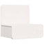 Sengebord 2 stk. Hvid 44 x 32,5 x 40 cm Massivt fyrretræ