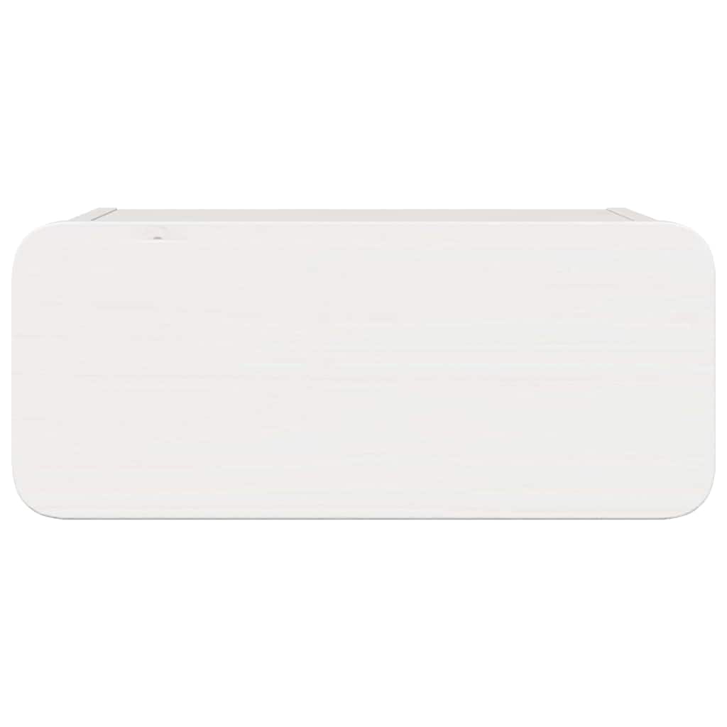 Sengebord 2 stk. Hvid 39 x 34 x 16,5 cm Massivt fyrretræ
