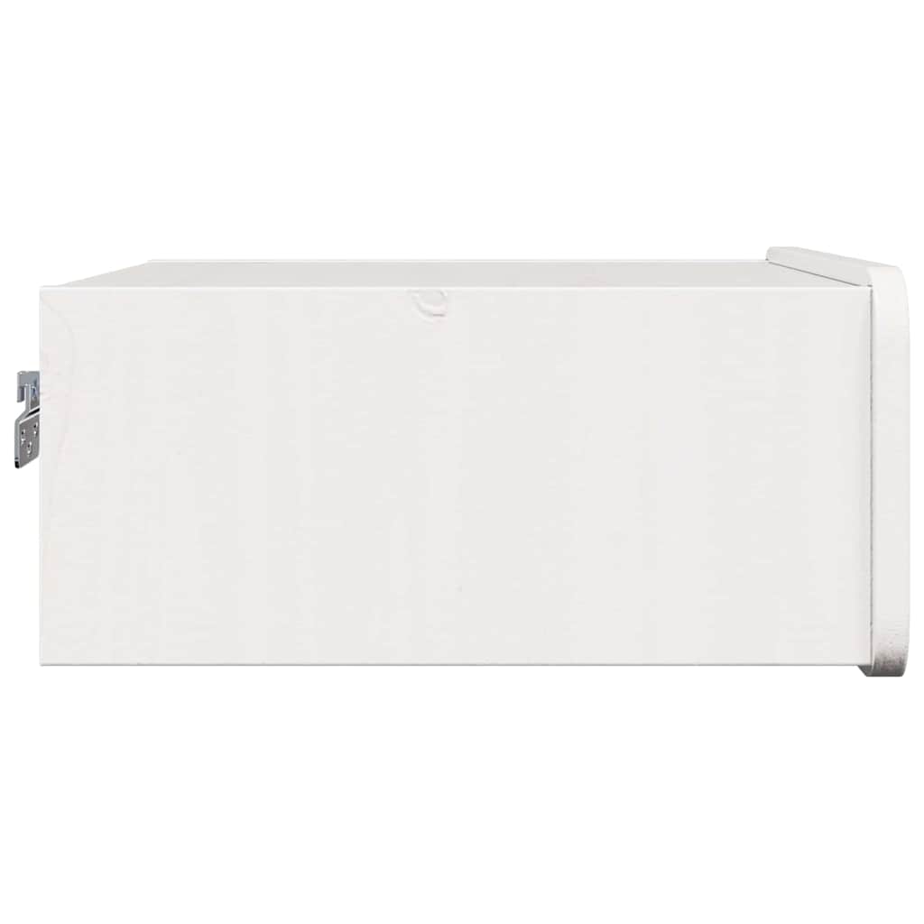 Sengebord 2 stk. Hvid 39 x 34 x 16,5 cm Massivt fyrretræ