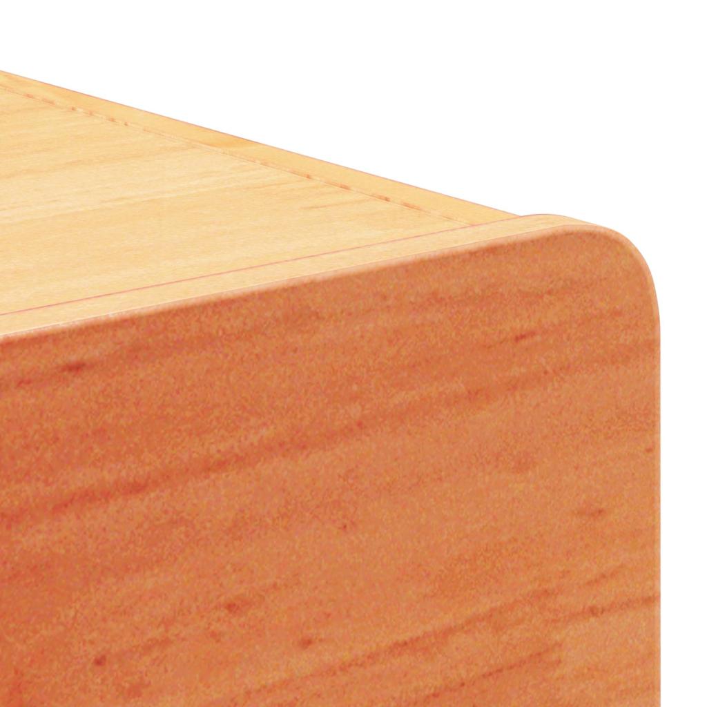 Sengebord 2 stk. Voks brun 39 x 34 x 16,5 cm Massivt fyrretræ