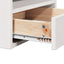 Sengebord 2 stk. Hvid 38 x 36 x 29,5 cm Massivt fyrretræ
