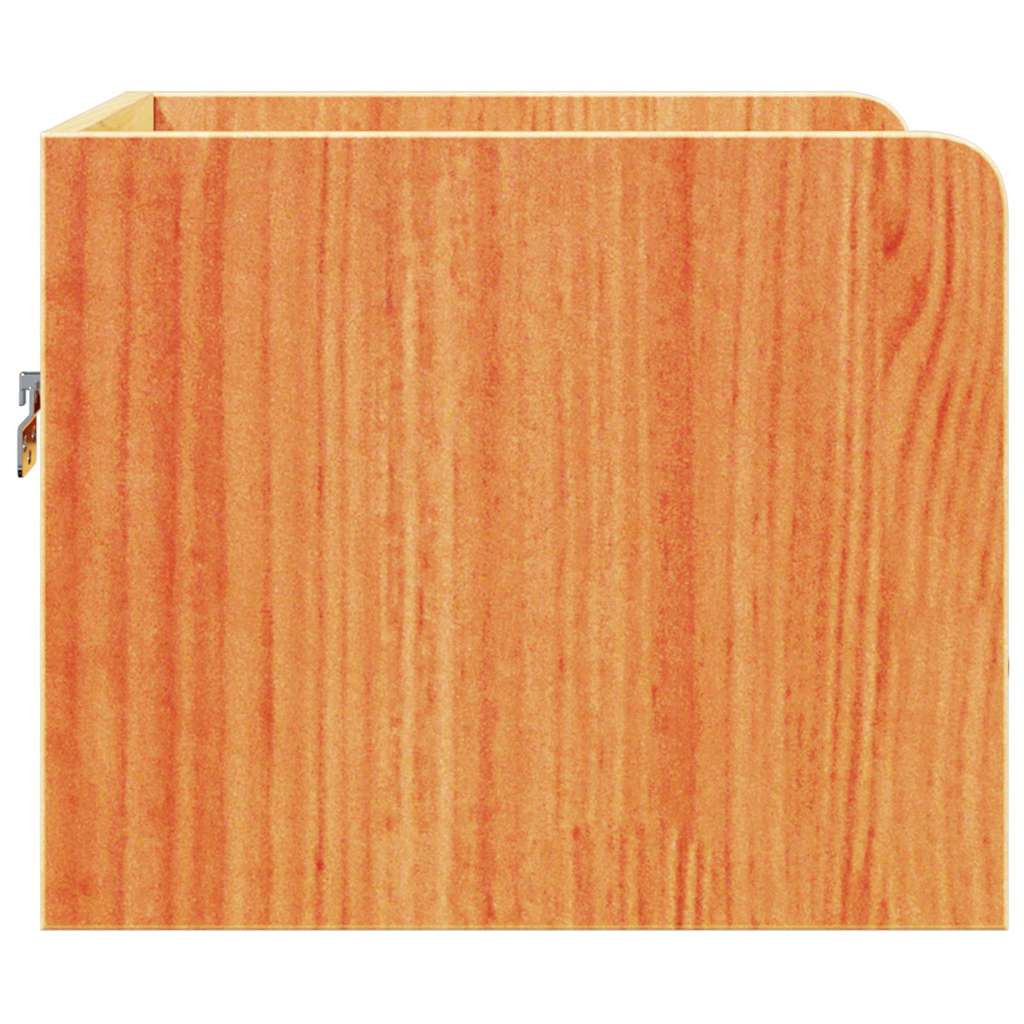 Sengebord Voks brun 38 x 36 x 29,5 cm Massivt fyrretræ