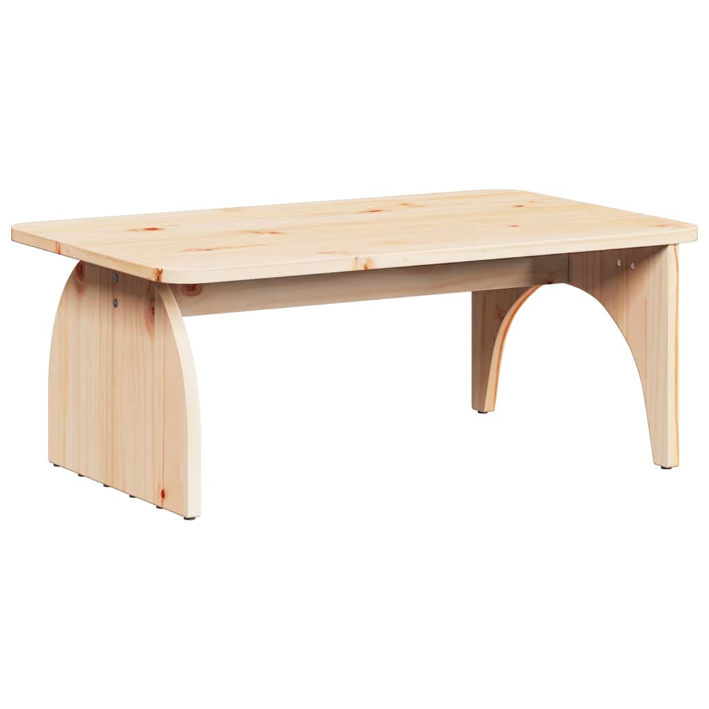 Sofabord Naturfarvet 80 x 50 x 31 cm Massivt fyrretræ