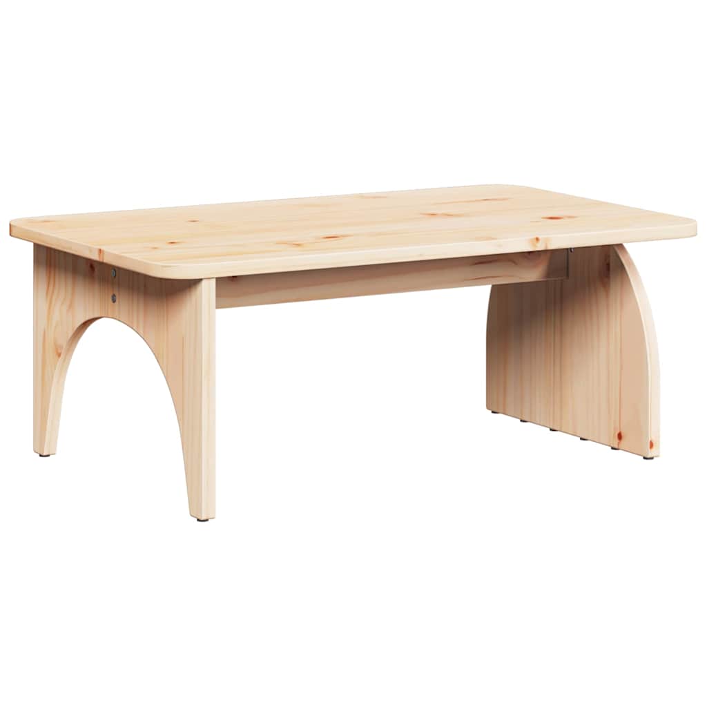 Sofabord Naturfarvet 80 x 50 x 31 cm Massivt fyrretræ