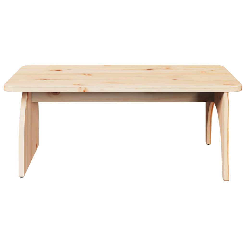 Sofabord Naturfarvet 80 x 50 x 31 cm Massivt fyrretræ