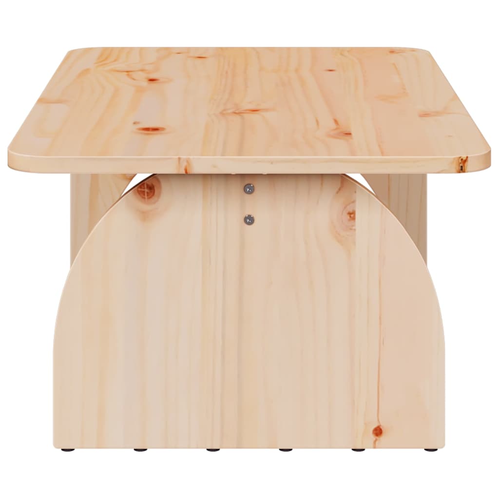 Sofabord Naturfarvet 80 x 50 x 31 cm Massivt fyrretræ