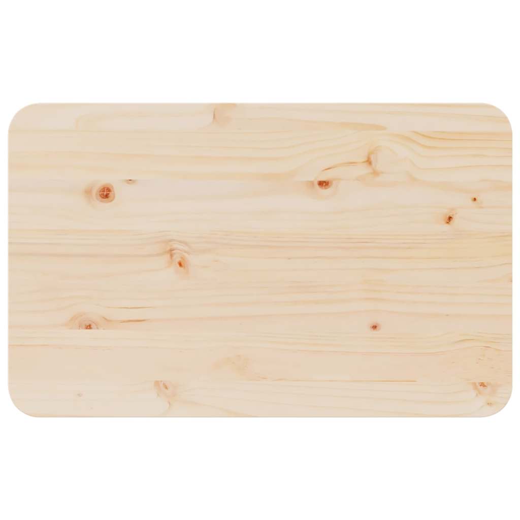 Sofabord Naturfarvet 80 x 50 x 31 cm Massivt fyrretræ