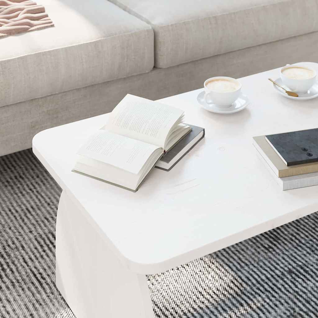 Sofabord Hvid 80 x 50 x 31 cm Massivt fyrretræ