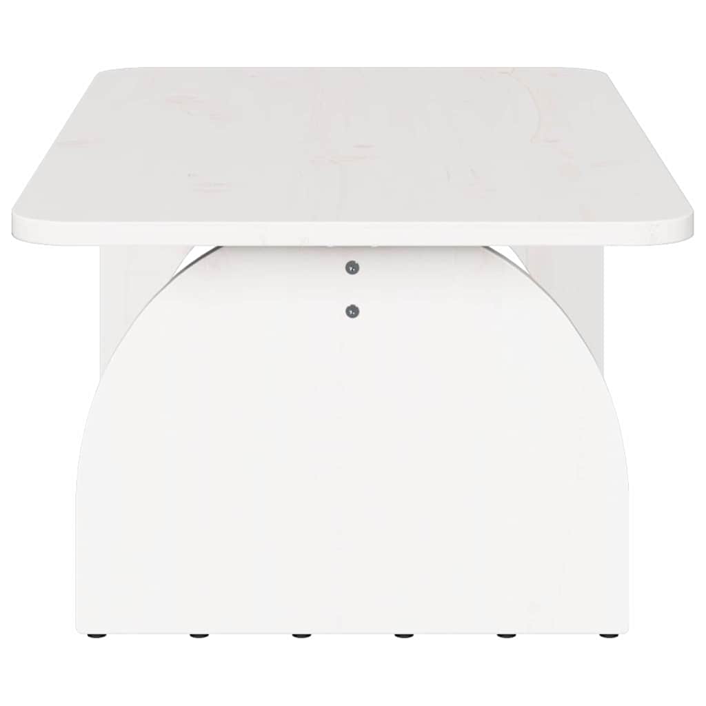 Sofabord Hvid 80 x 50 x 31 cm Massivt fyrretræ
