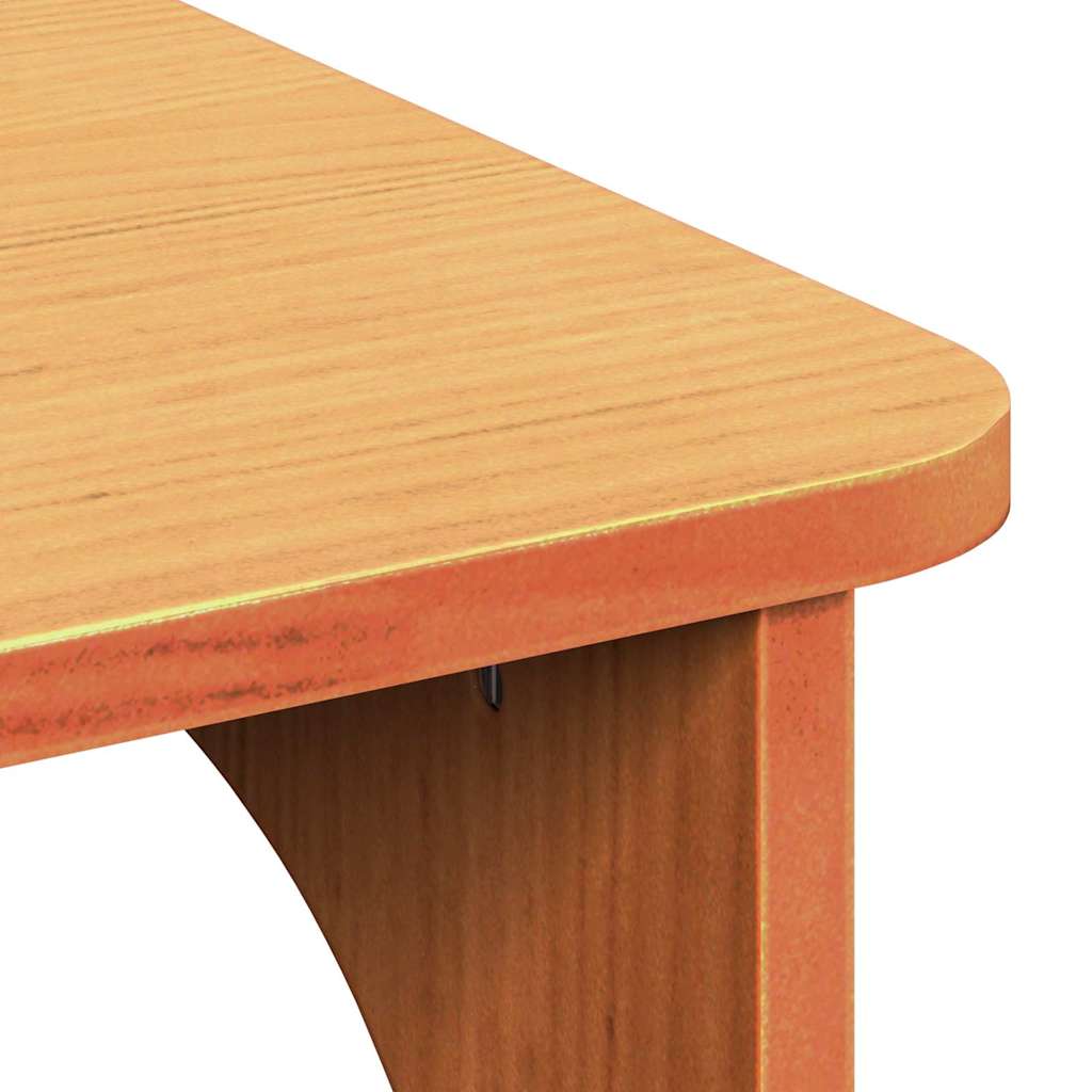 Sofabord Voks brun 80 x 50 x 31 cm Massivt fyrretræ