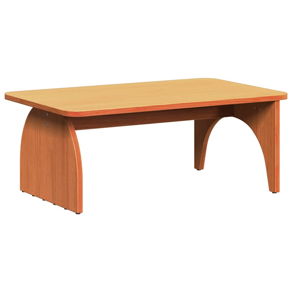 Sofabord Voks brun 80 x 50 x 31 cm Massivt fyrretræ