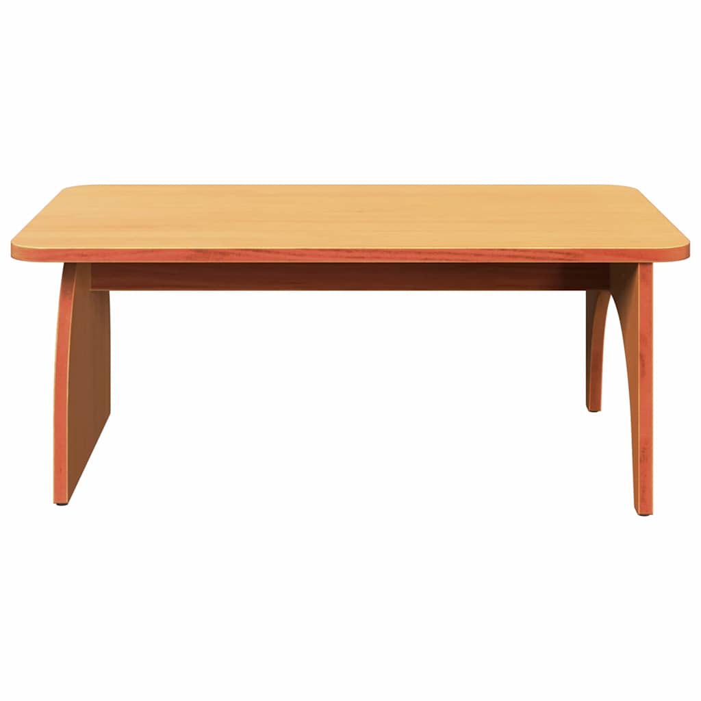 Sofabord Voks brun 80 x 50 x 31 cm Massivt fyrretræ