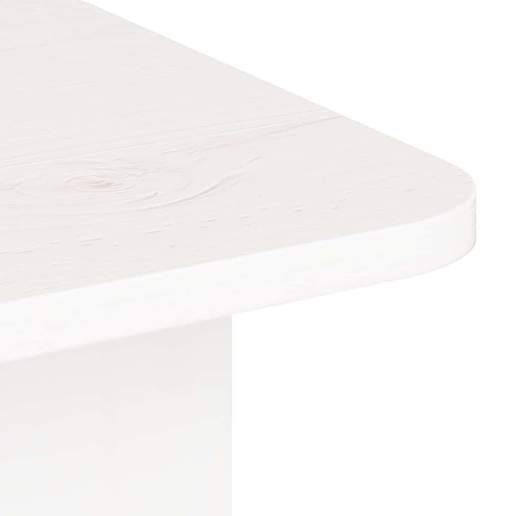Sofabord Hvid 80 x 39,5 x 33,5 cm Massivt fyrretræ