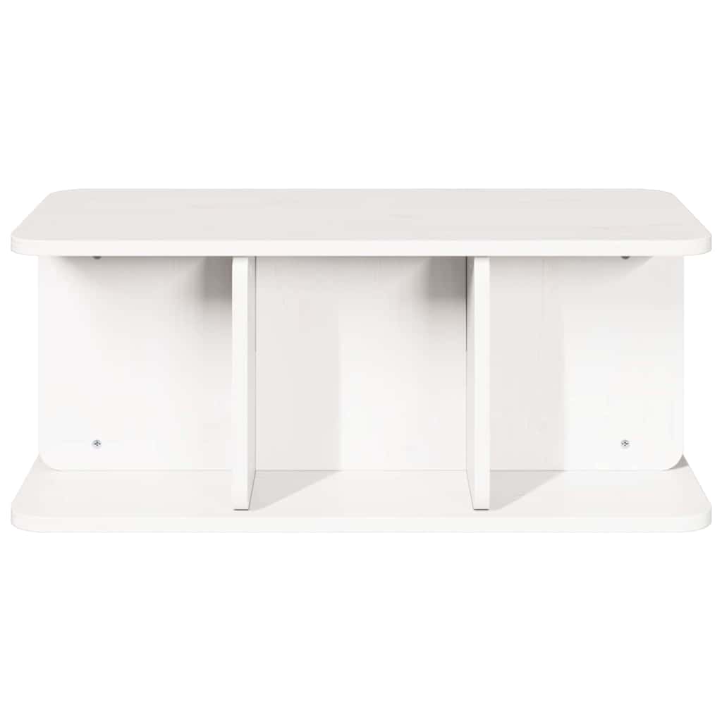 Sofabord Hvid 80 x 39,5 x 33,5 cm Massivt fyrretræ
