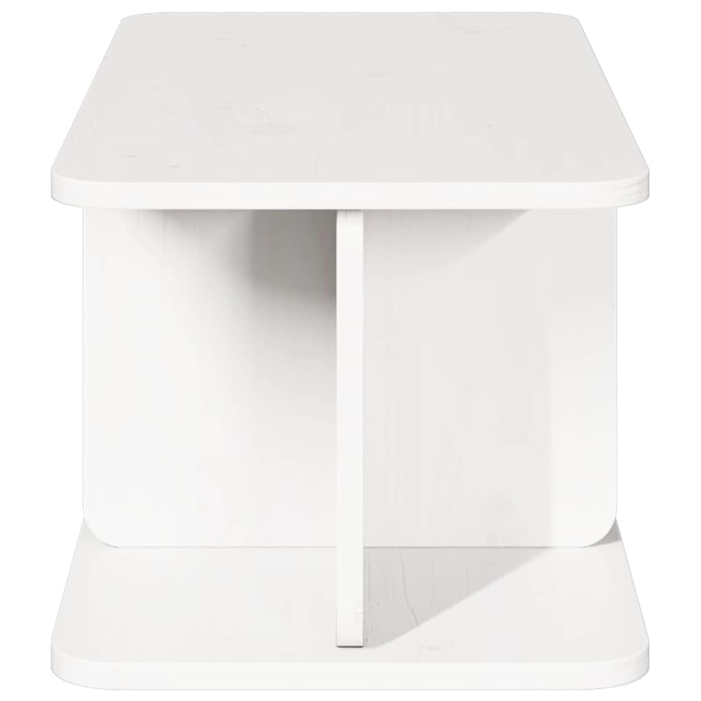 Sofabord Hvid 80 x 39,5 x 33,5 cm Massivt fyrretræ