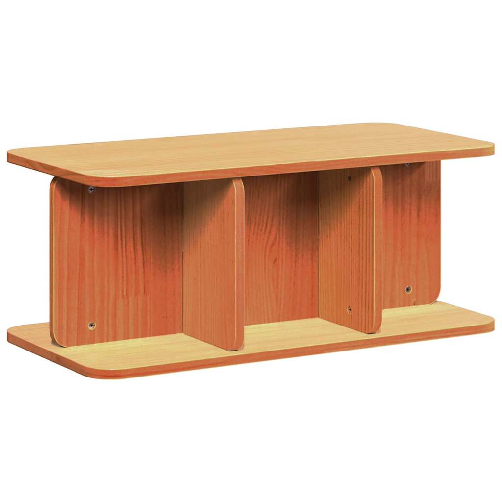 Sofabord Voks brun 80 x 39,5 x 33,5 cm Massivt fyrretræ