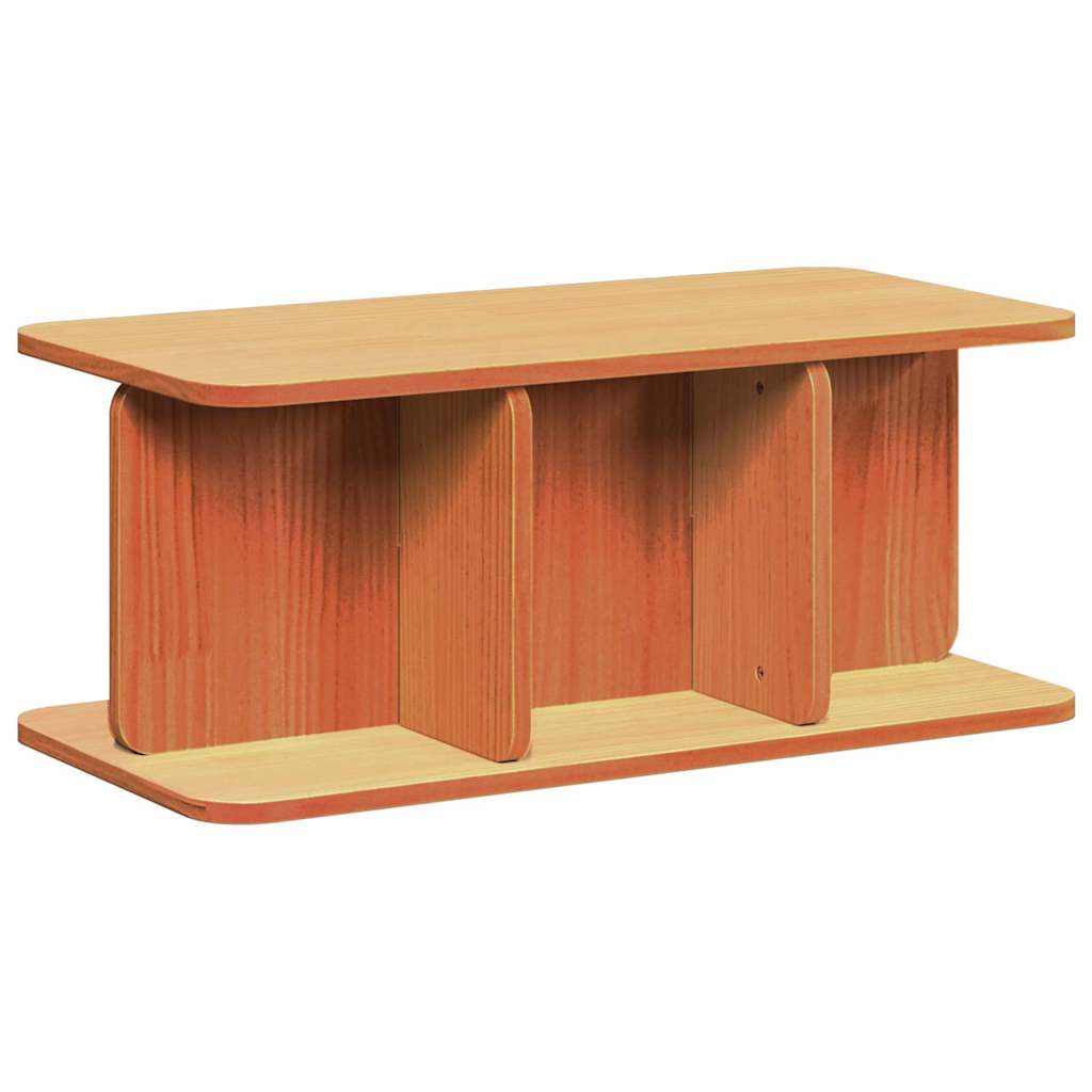 Sofabord Voks brun 80 x 39,5 x 33,5 cm Massivt fyrretræ