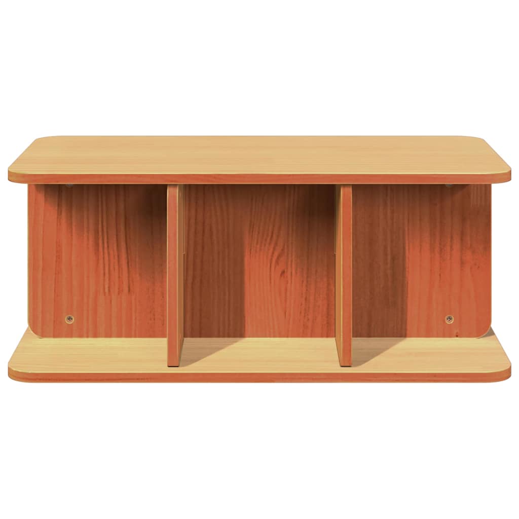 Sofabord Voks brun 80 x 39,5 x 33,5 cm Massivt fyrretræ