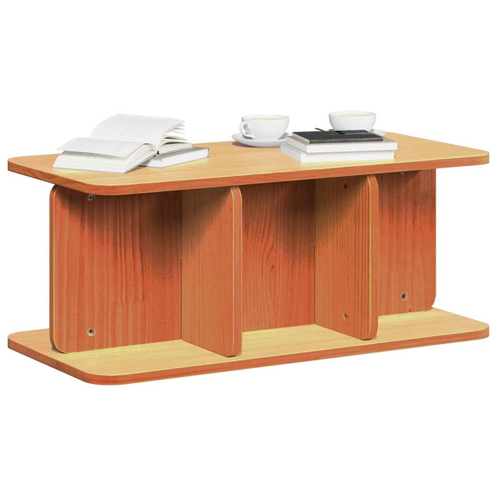 Sofabord Voks brun 80 x 39,5 x 33,5 cm Massivt fyrretræ