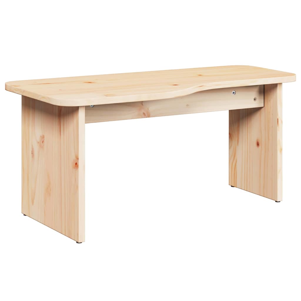 Sofabord 2 stk. Naturfarvet 100 x 69 x 35,5 cm Massivt fyrretræ