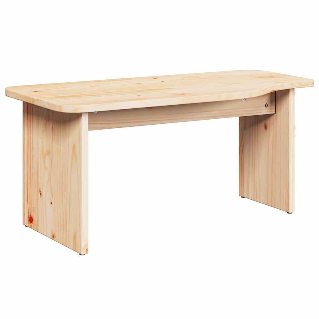 Sofabord 2 stk. Naturfarvet 100 x 69 x 35,5 cm Massivt fyrretræ