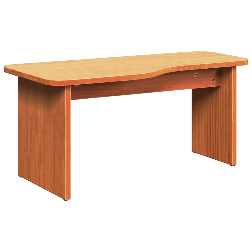 Sofabord 2 stk. Voks brun 100 x 69 x 35,5 cm Massivt fyrretræ