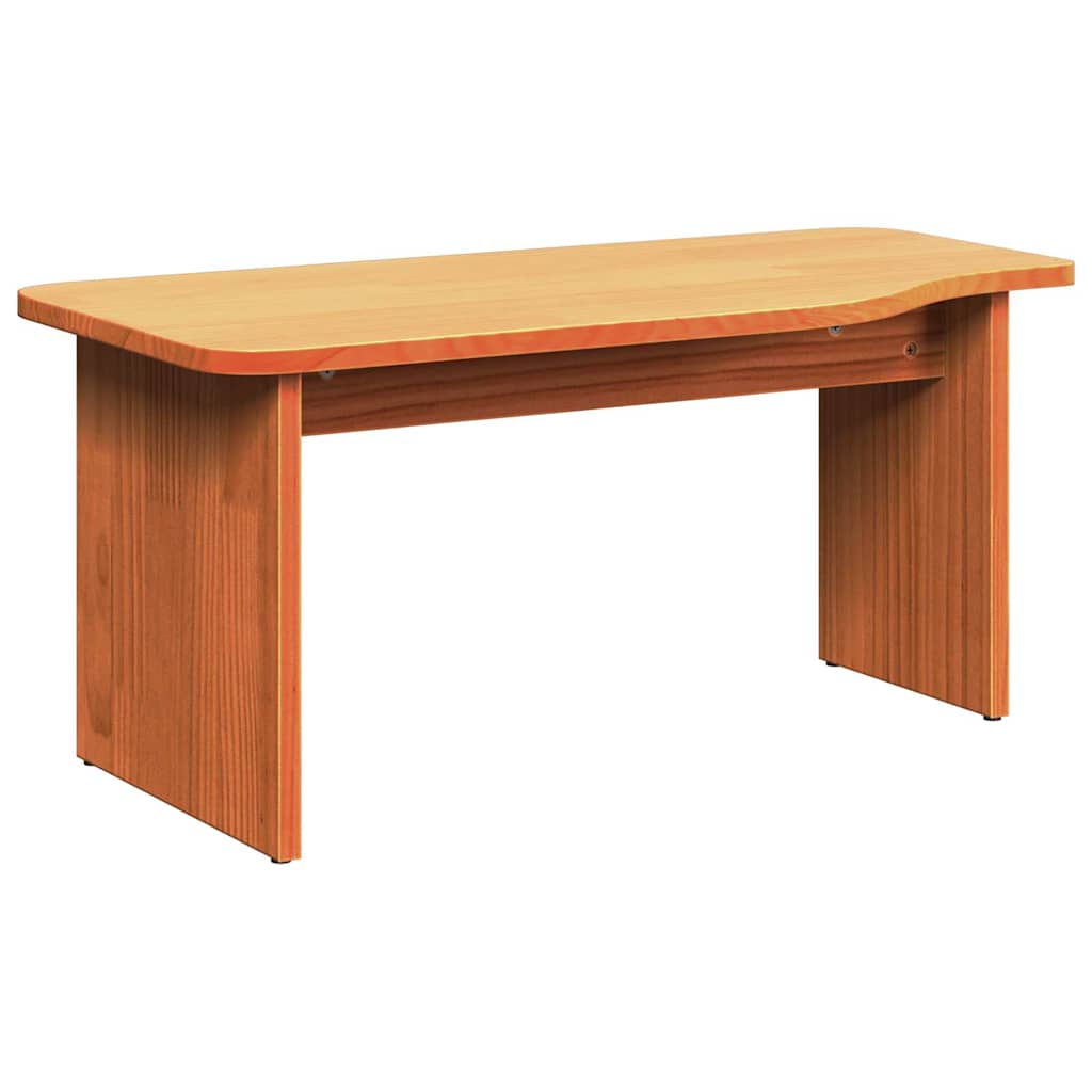Sofabord 2 stk. Voks brun 100 x 69 x 35,5 cm Massivt fyrretræ