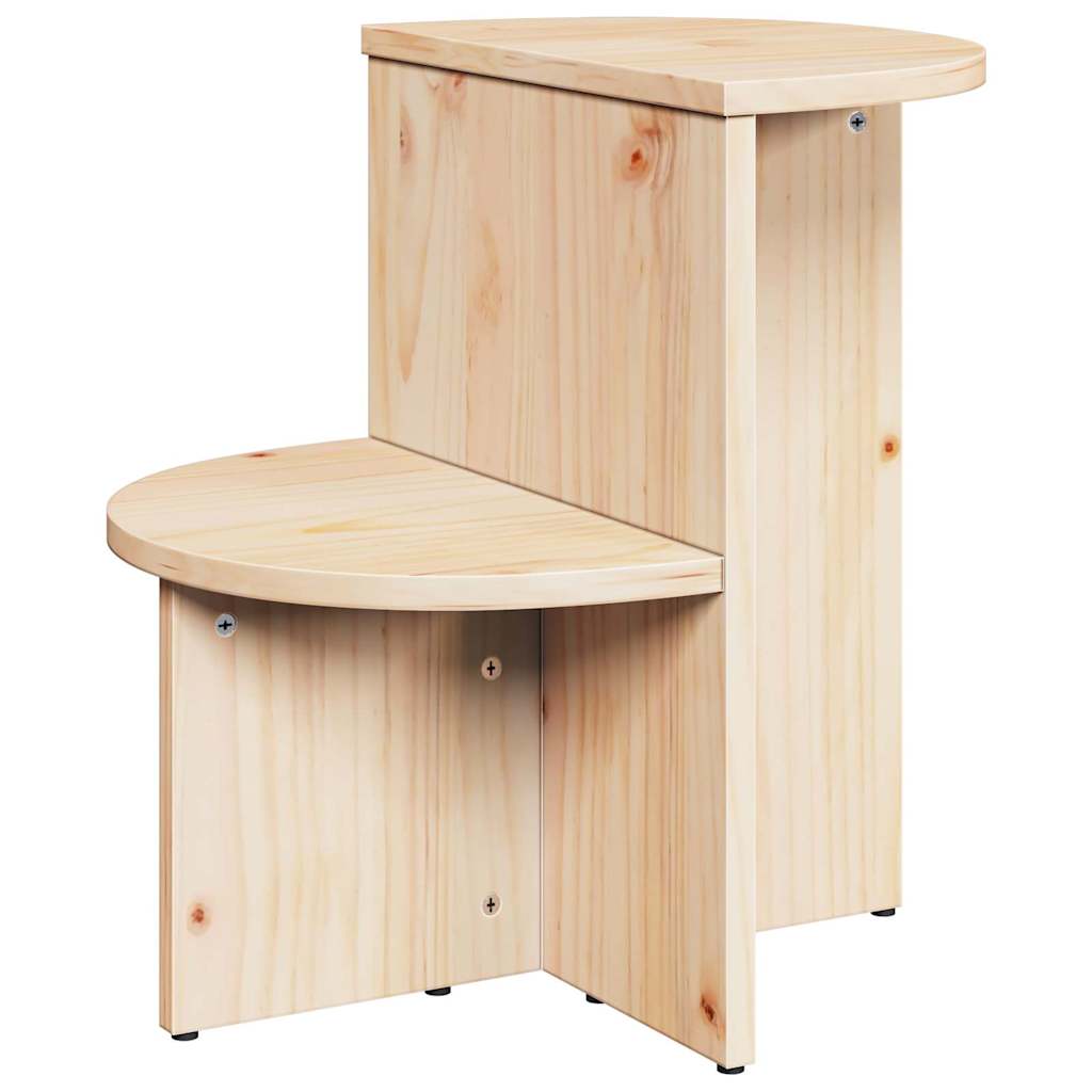 Sofabord Naturfarvet 50 x 40 x 50 cm Massivt fyrretræ