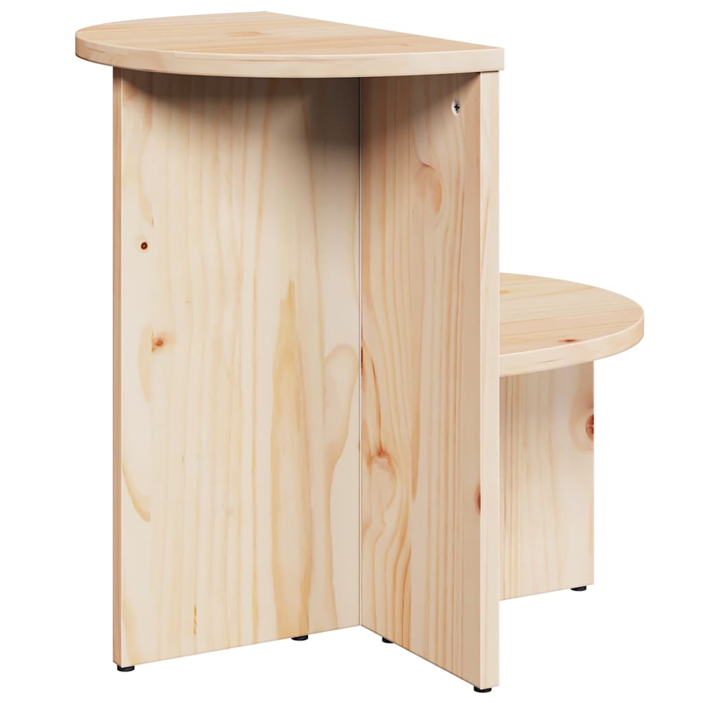Sofabord Naturfarvet 50 x 40 x 50 cm Massivt fyrretræ