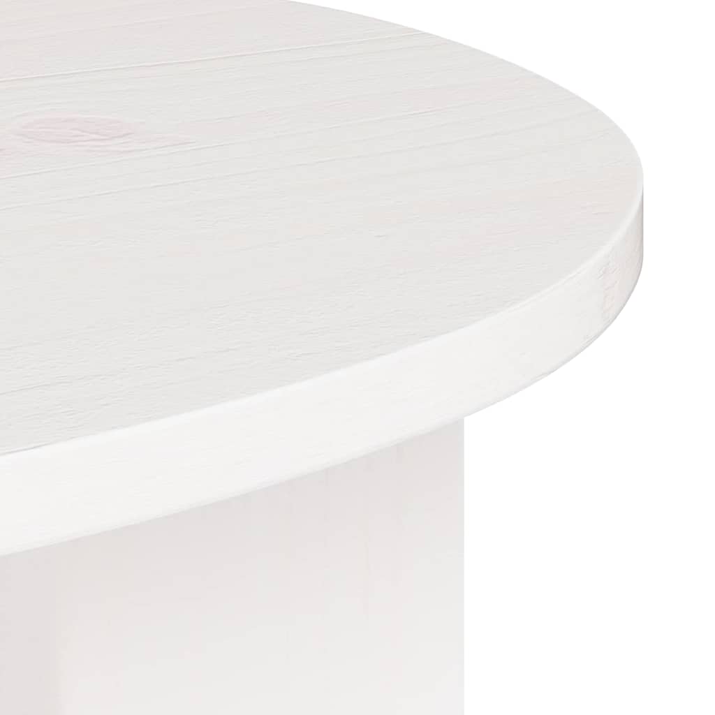 Sofabord Hvid 50 x 40 x 50 cm Massivt fyrretræ