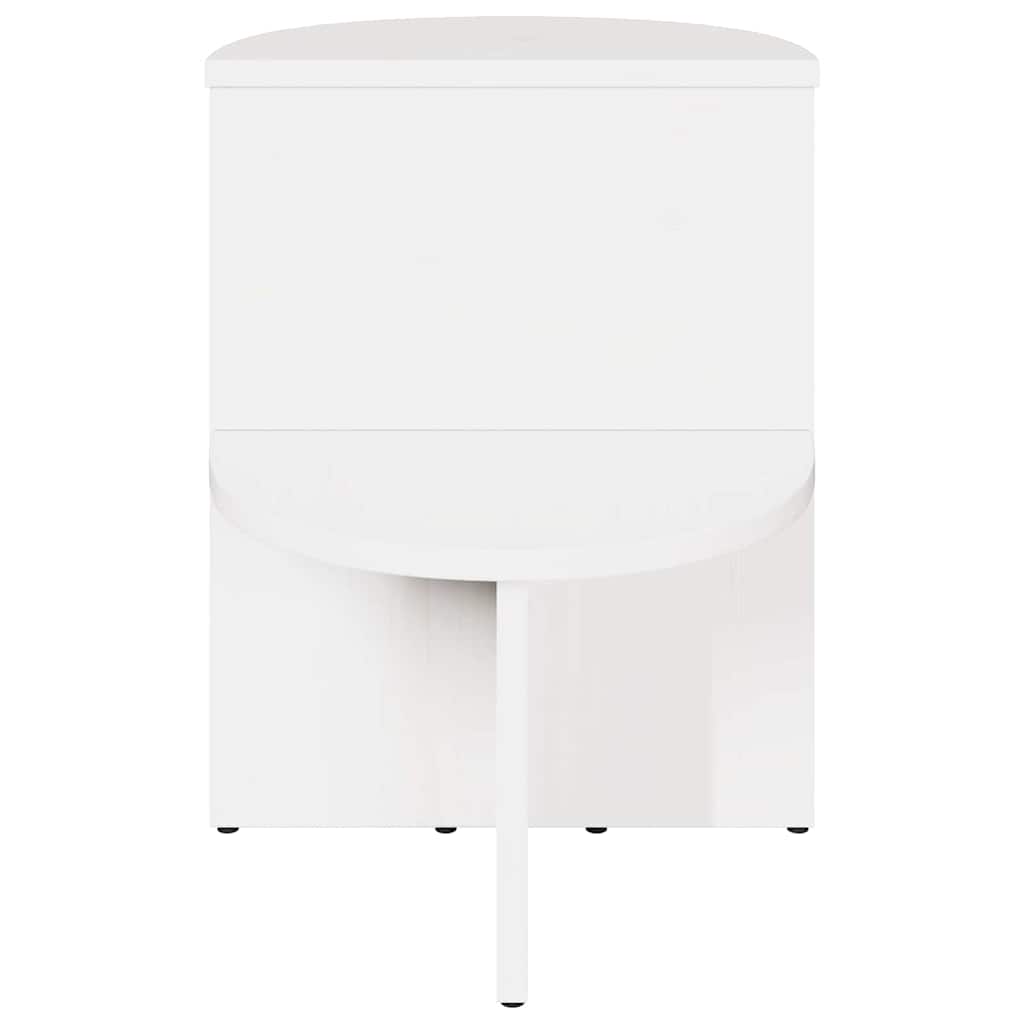Sofabord Hvid 50 x 40 x 50 cm Massivt fyrretræ