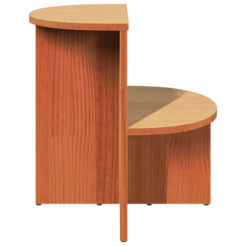 Sofabord Voks brun 50 x 40 x 50 cm Massivt fyrretræ