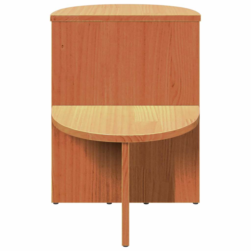 Sofabord Voks brun 50 x 40 x 50 cm Massivt fyrretræ