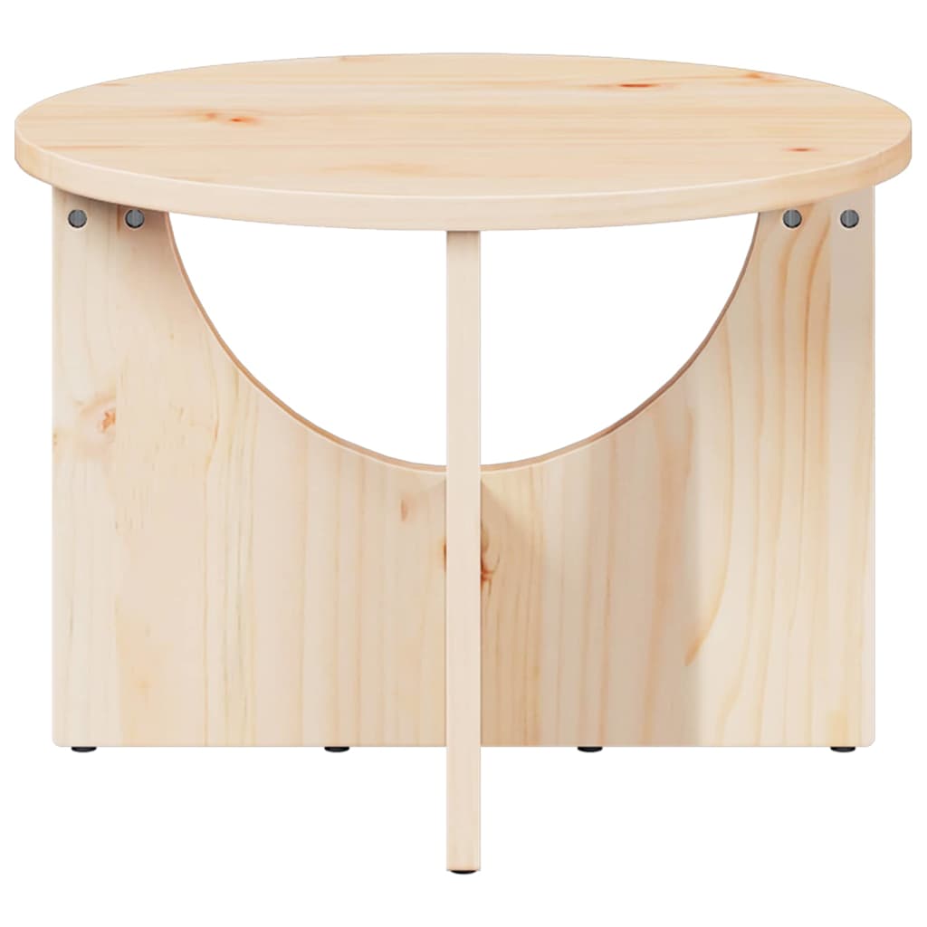 Sofabord Naturfarvet 50 x 50 x 35 cm Massivt fyrretræ