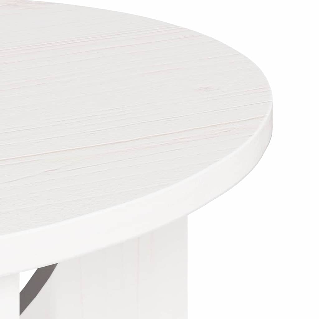 Sofabord Hvid 50 x 50 x 35 cm Massivt fyrretræ