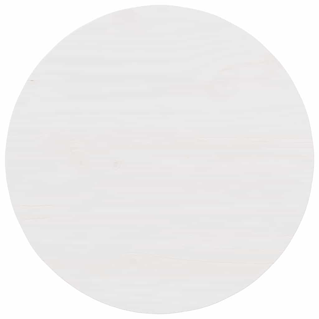 Sofabord Hvid 50 x 50 x 35 cm Massivt fyrretræ