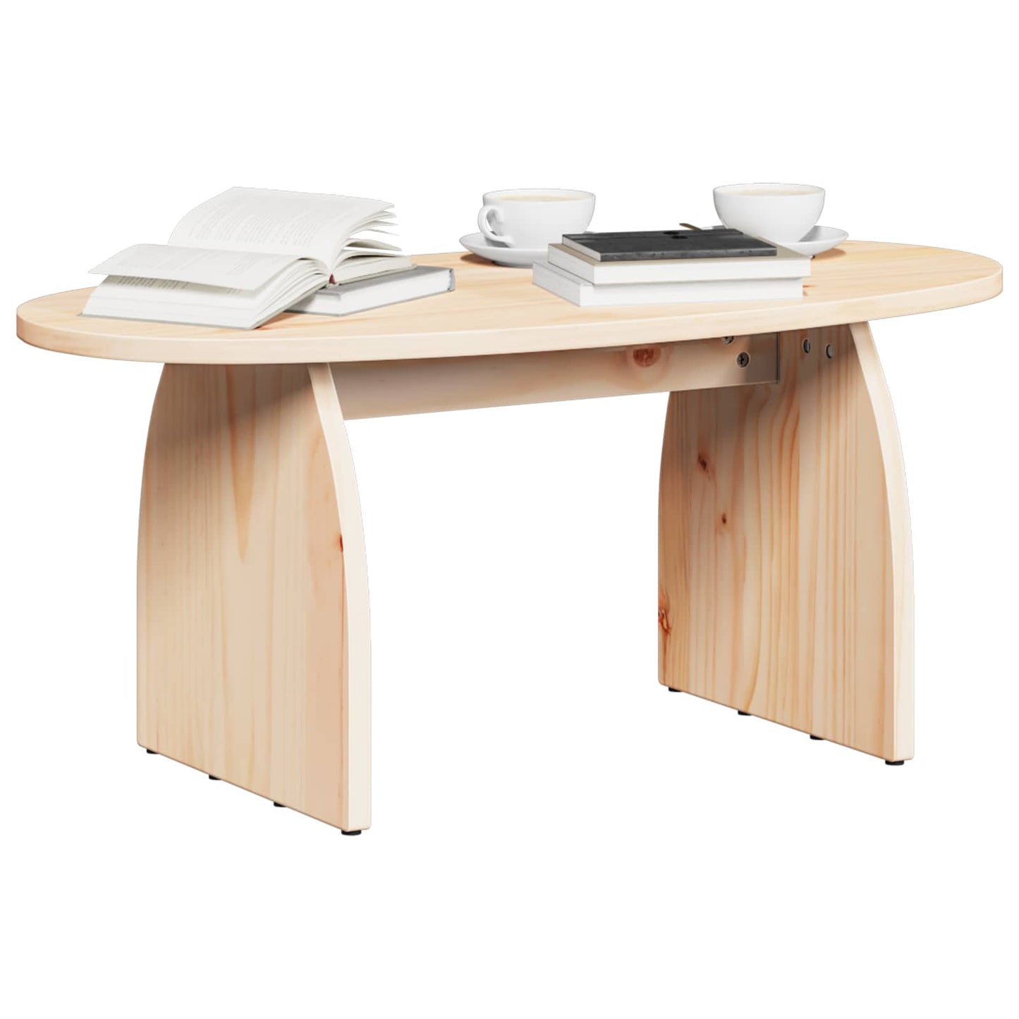 Sofabord Brun 80 x 40 x 35 cm Massiv fyrretræ