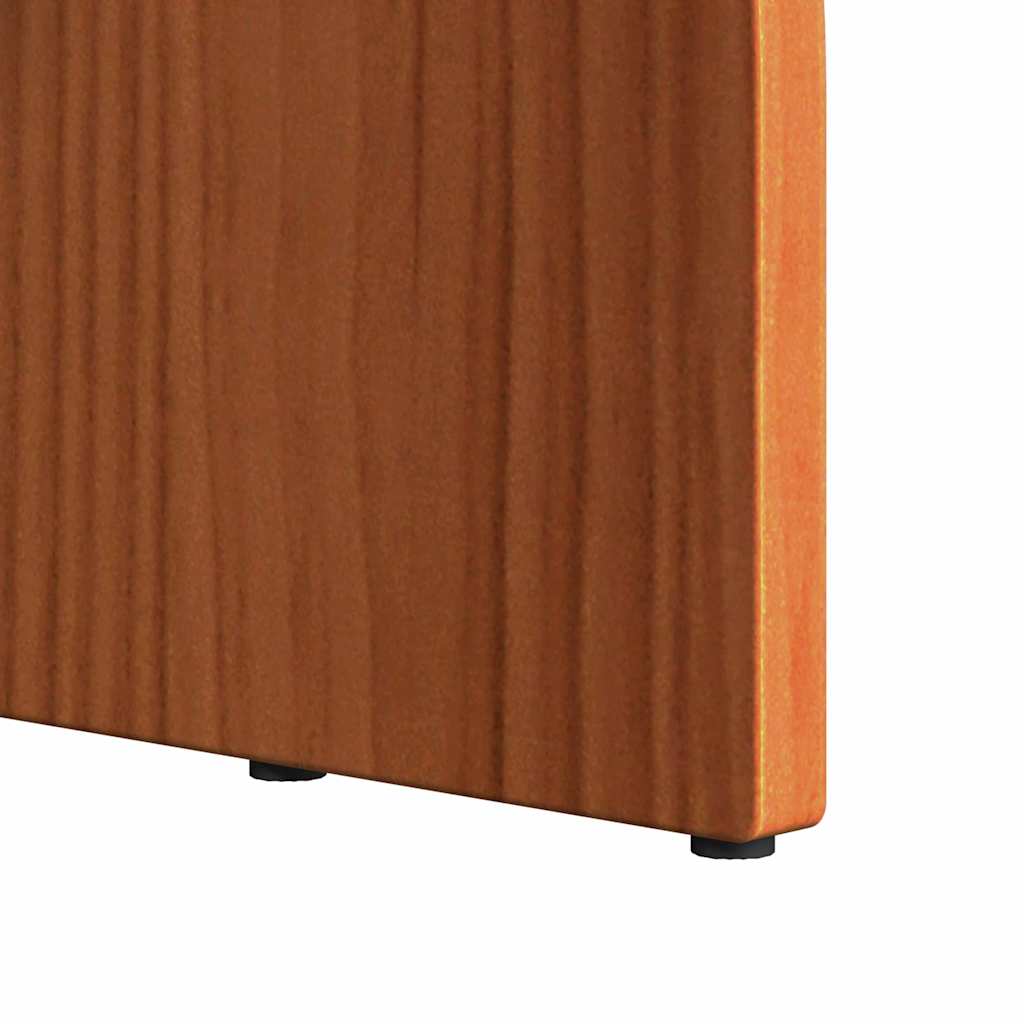Sofabord Voks brun 80 x 40 x 35 cm Massiv fyrretræ