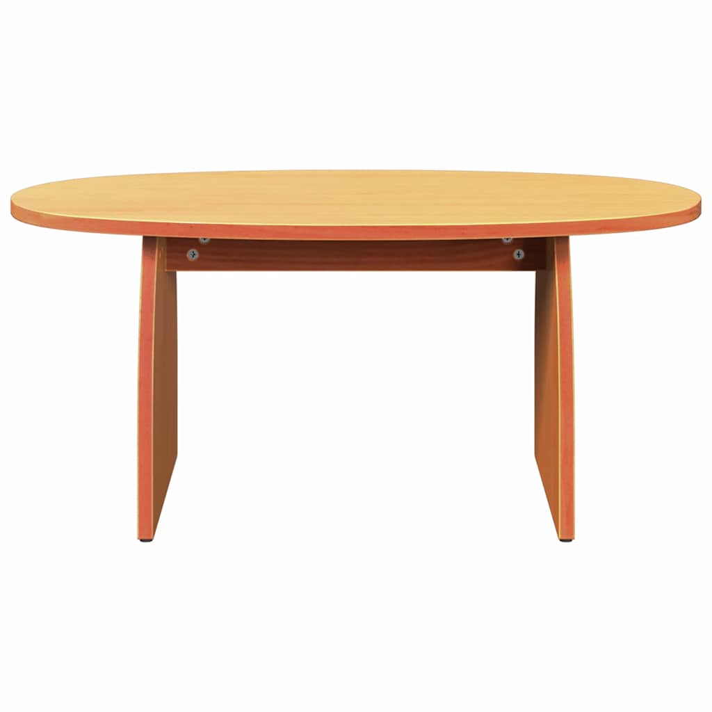 Sofabord Voks brun 80 x 40 x 35 cm Massiv fyrretræ