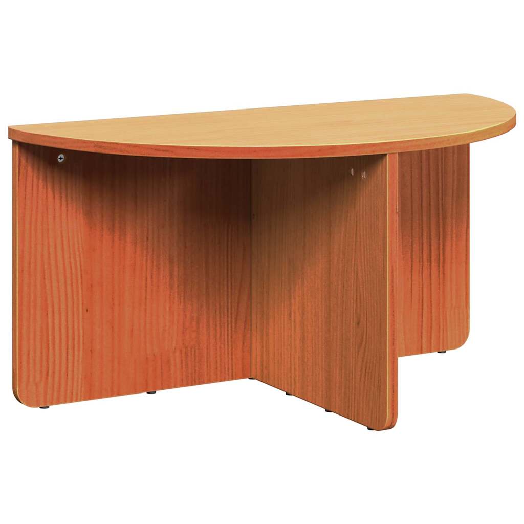 Sofabord 2 stk. Voks brun 79 x 39,5 x 40 cm Massivt fyrretræ