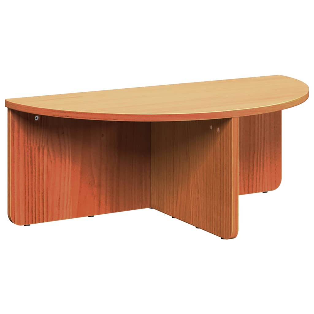 Sofabord 2 stk. Voks brun 79 x 39,5 x 40 cm Massivt fyrretræ