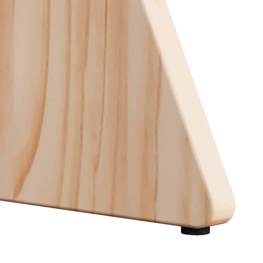 Sofabord 3 stk. Naturfarvet 49 x 49 x 30 cm