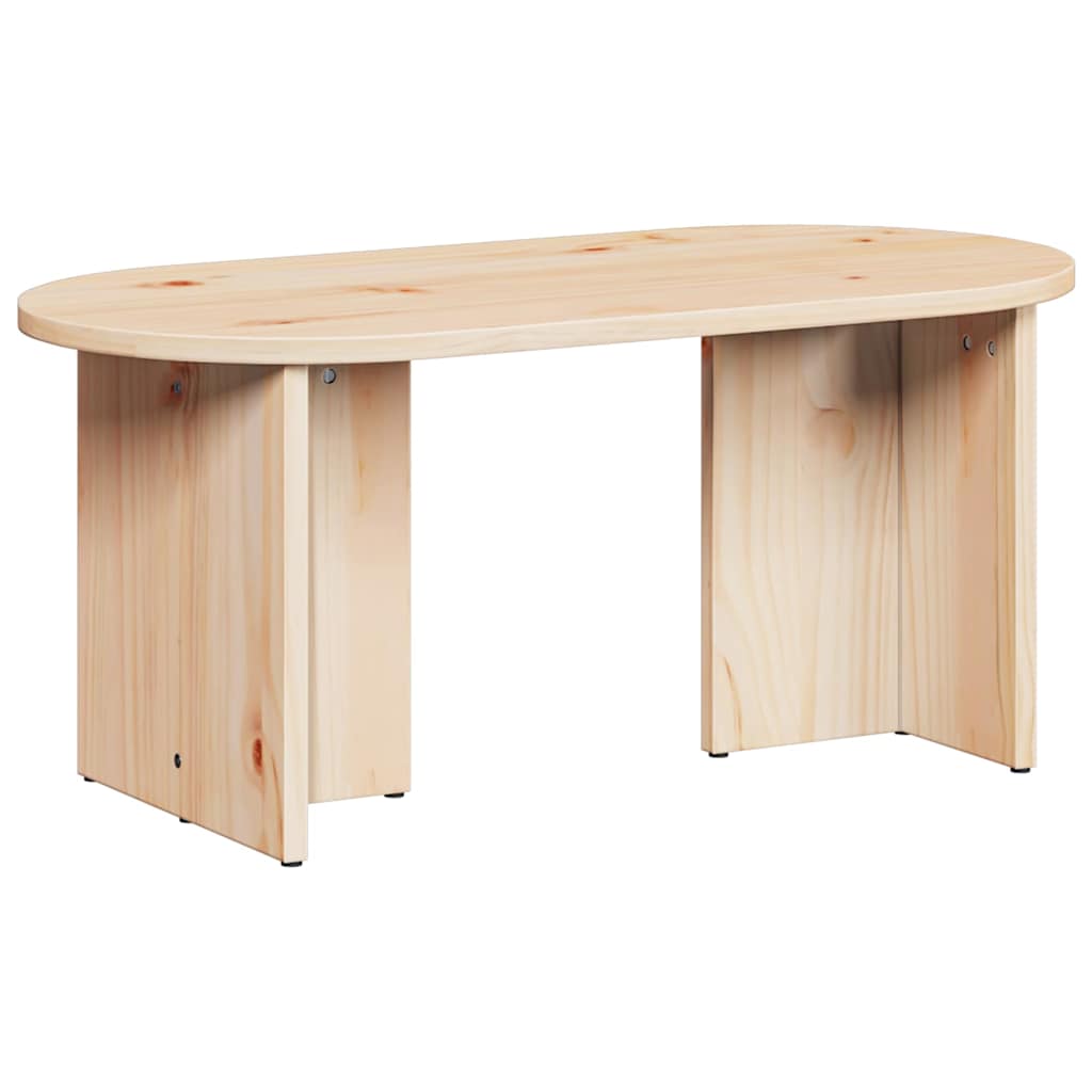 Sofabord Naturfarvet 80 x 39,5 x 35 cm Massivt fyrretræ