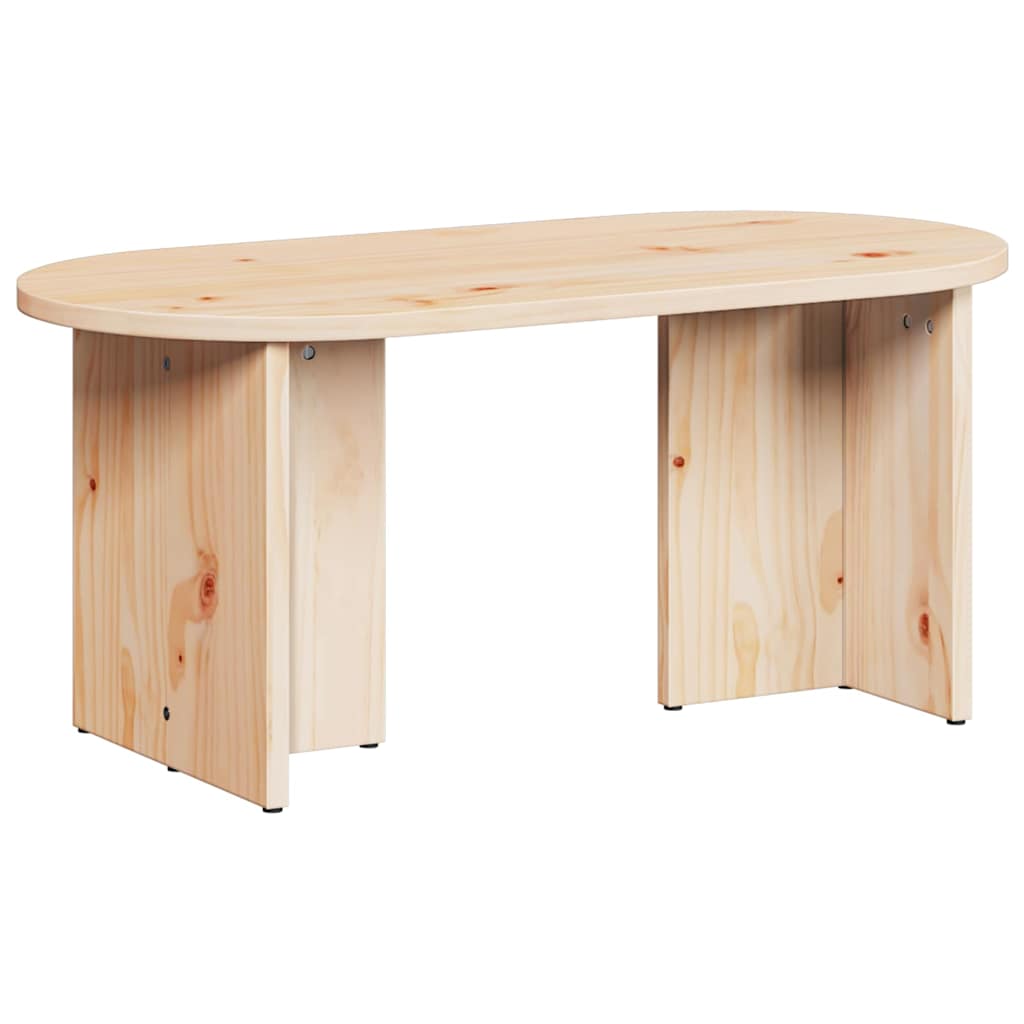 Sofabord Naturfarvet 80 x 39,5 x 35 cm Massivt fyrretræ