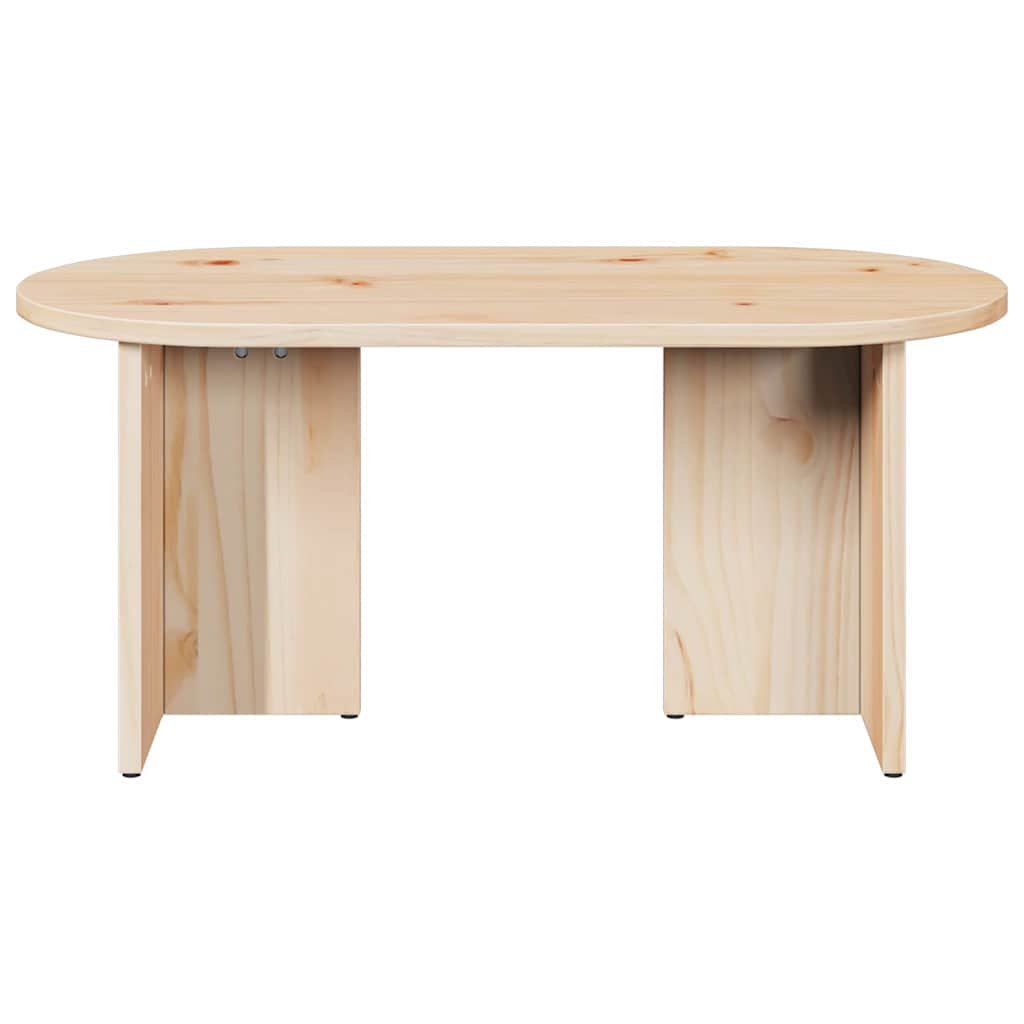 Sofabord Naturfarvet 80 x 39,5 x 35 cm Massivt fyrretræ