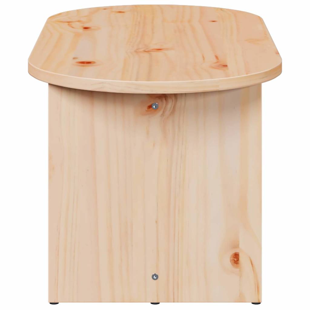 Sofabord Naturfarvet 80 x 39,5 x 35 cm Massivt fyrretræ