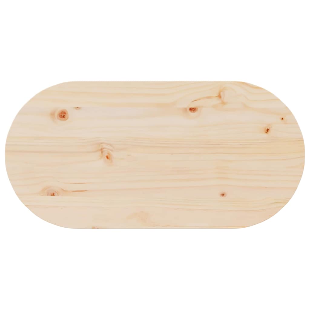 Sofabord Naturfarvet 80 x 39,5 x 35 cm Massivt fyrretræ