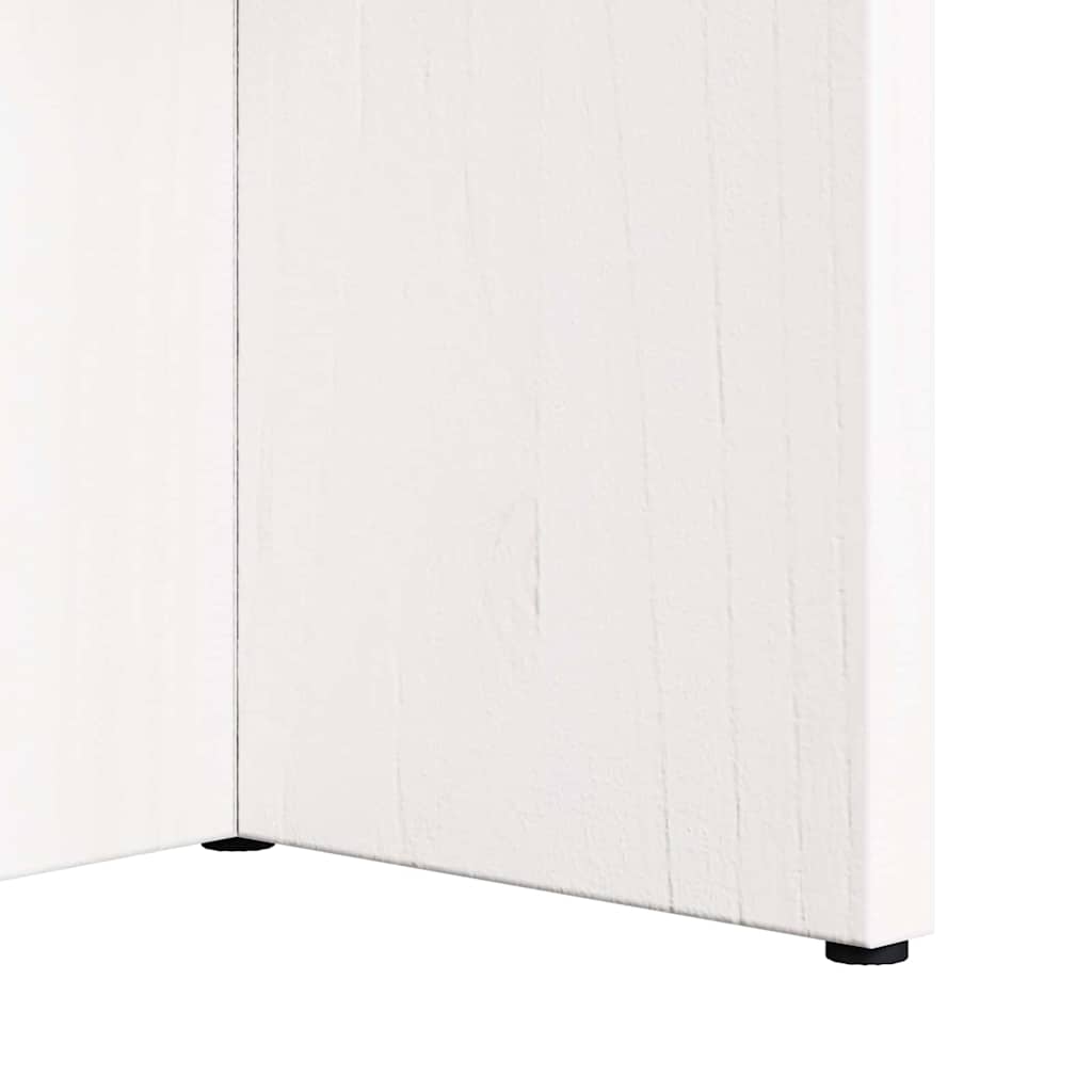 Sofabord Hvid 80 x 39,5 x 35 cm Massivt fyrretræ