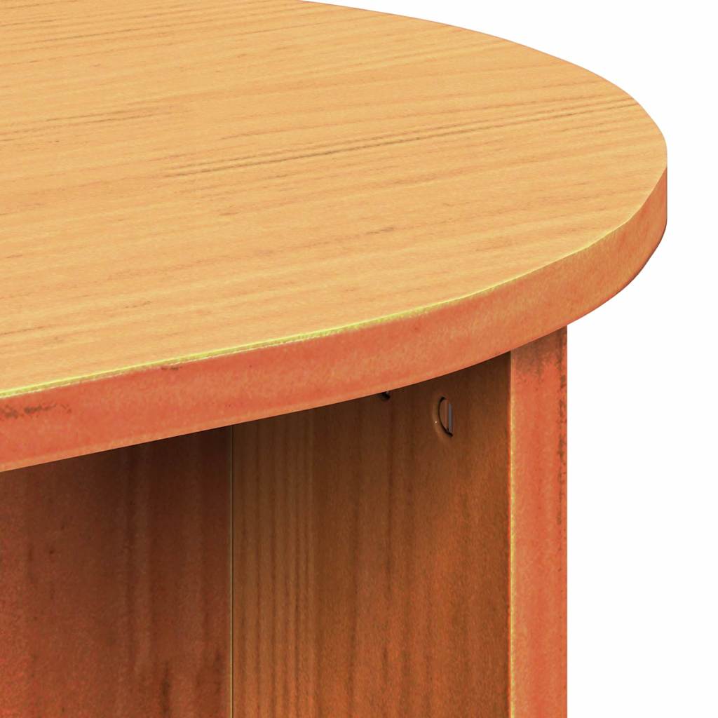 Sofabord Voks brun 80 x 39,5 x 35 cm Massivt fyrretræ
