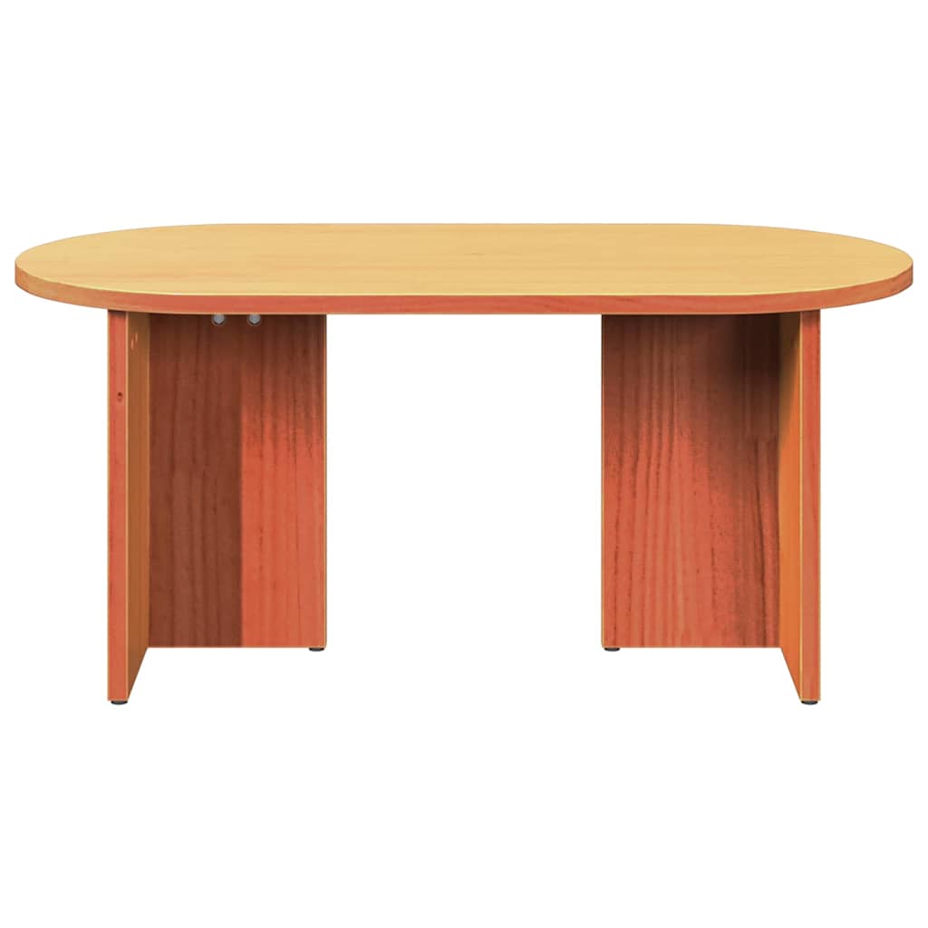 Sofabord Voks brun 80 x 39,5 x 35 cm Massivt fyrretræ